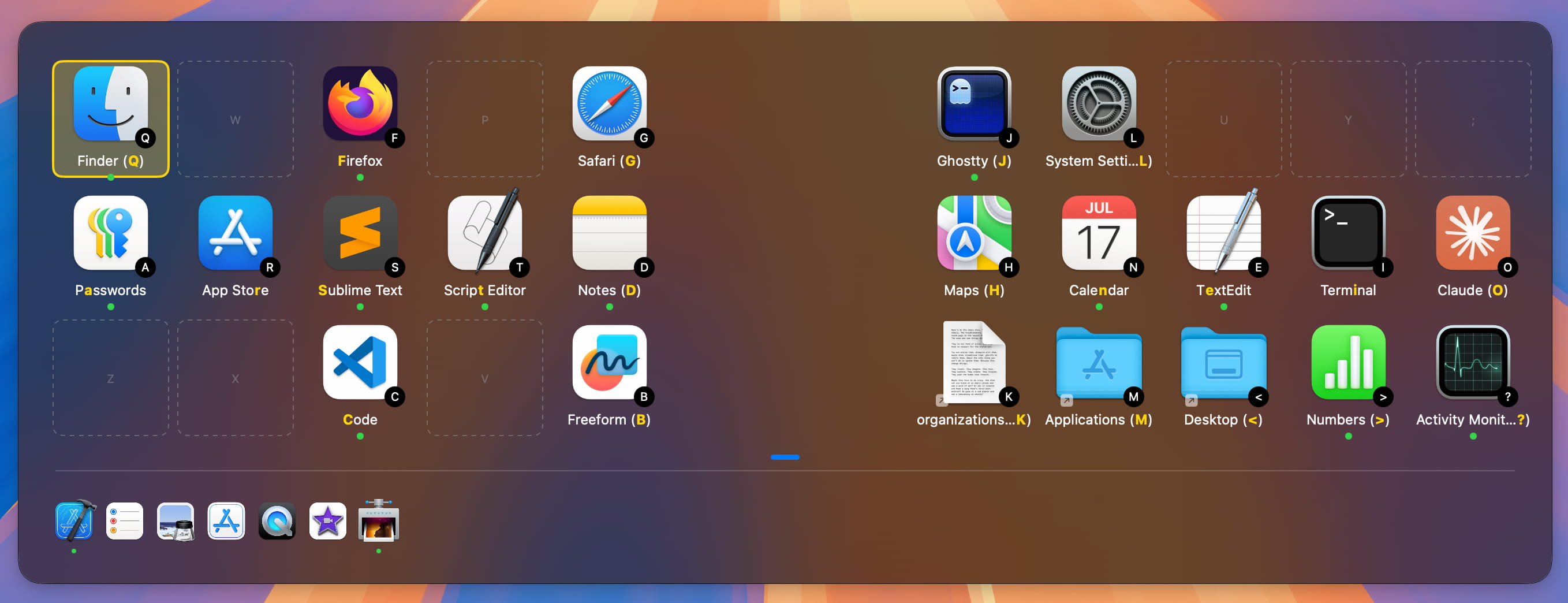 custom keyboard layout